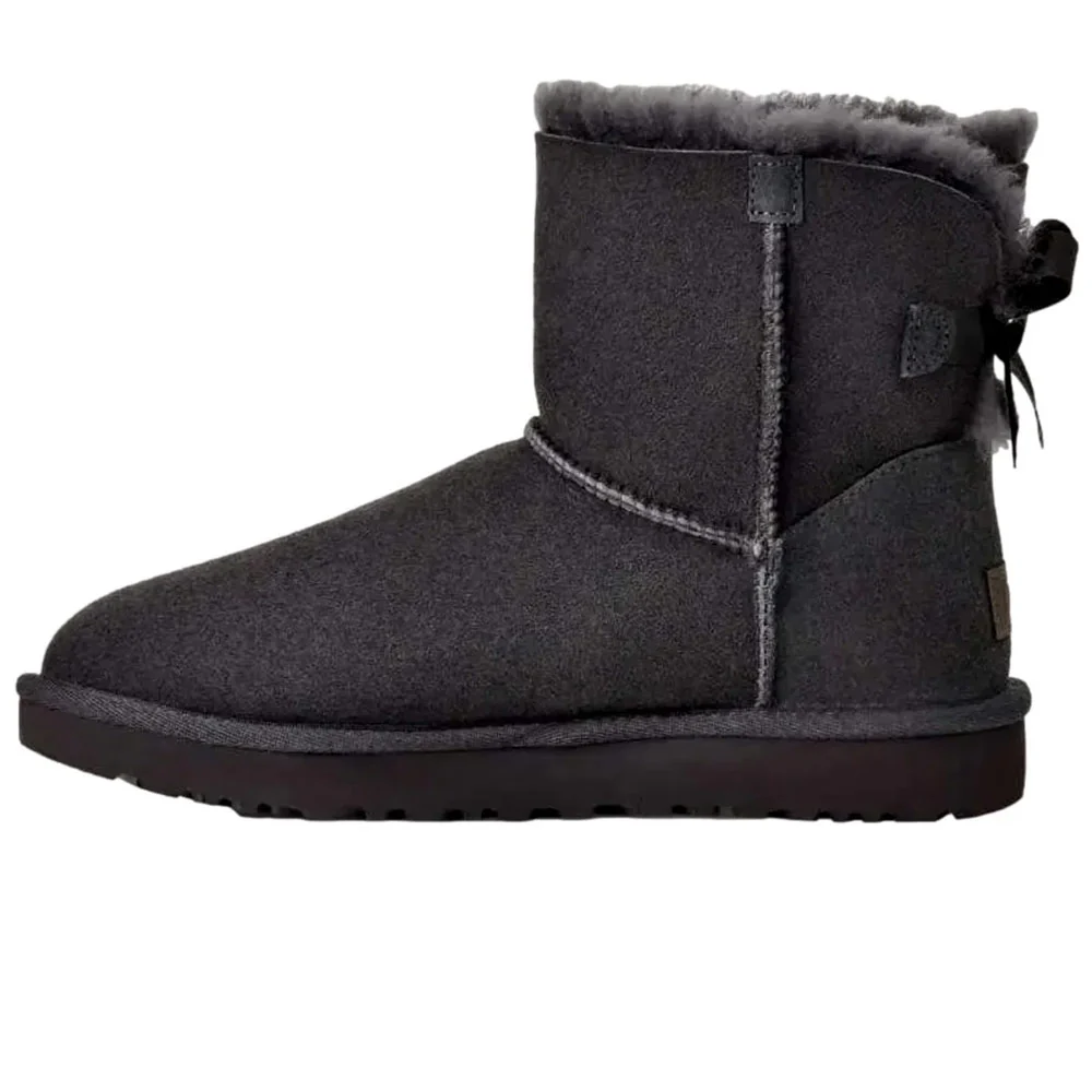 UGG | Women's Mini Bailey Bow II 'Obsidian' - Image 2