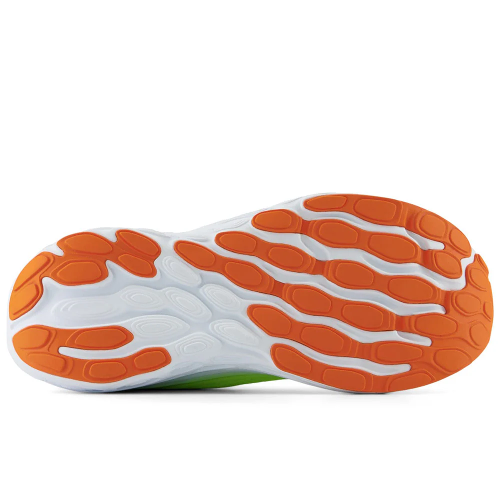 Women's TCS NYC Marathon Fresh Foam X 1080v13 in Thirty Watt / Bleached Lime Glow / Navy - Image 5