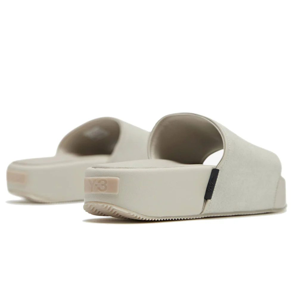 Adidas | Y-3 New Slide Shoes 'Orb Grey / Core Brown / Linen' - Image 3