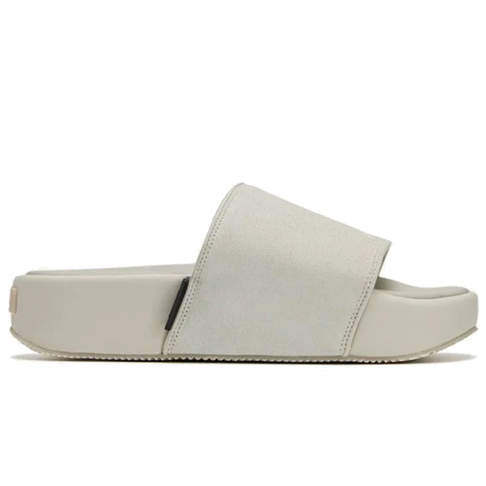 Adidas | Y-3 New Slide Shoes 'Orb Grey / Core Brown / Linen' - Image 9