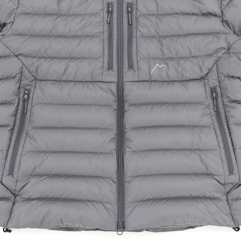 Zip Pocket Down Jacket in Grey - Image 8